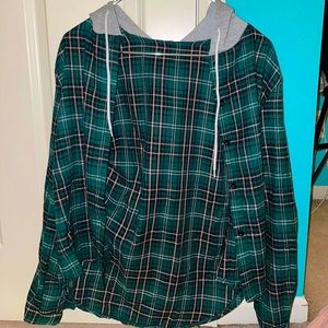Flannel hoodie